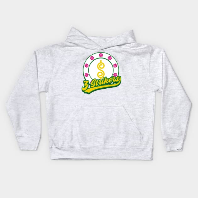 Los Angeles 3 Strikers Kids Hoodie by pacdude